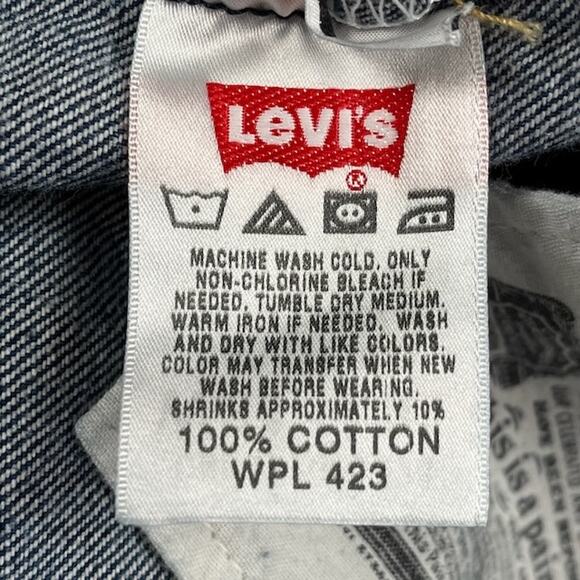 Levi's‎ Jeans Mens 34x34 Blue 501 Straight Leg Button Fly Denim Streetwear Y2K - Picture 9 of 16